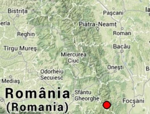 Un seism cu magnitudinea de 3.2 s-a produs joi în Vrancea